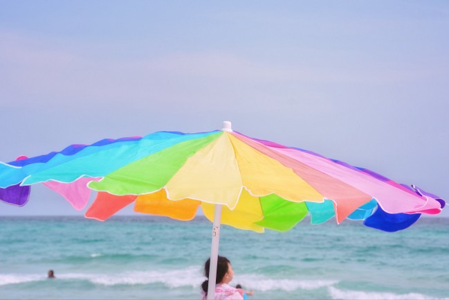 Sonnenschirm am Strand