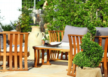 Pflanzkübel als Sichtschutz