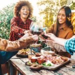 Gartenparty mit Leckereien